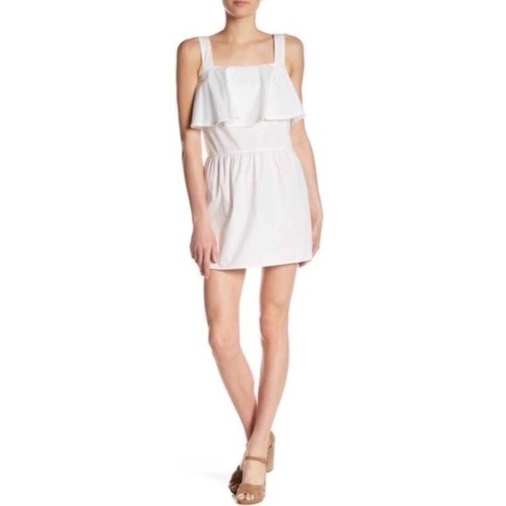 Rebecca Minkoff‎ Palm Poplin Cotton Blend Lace Trim Dress Size 4